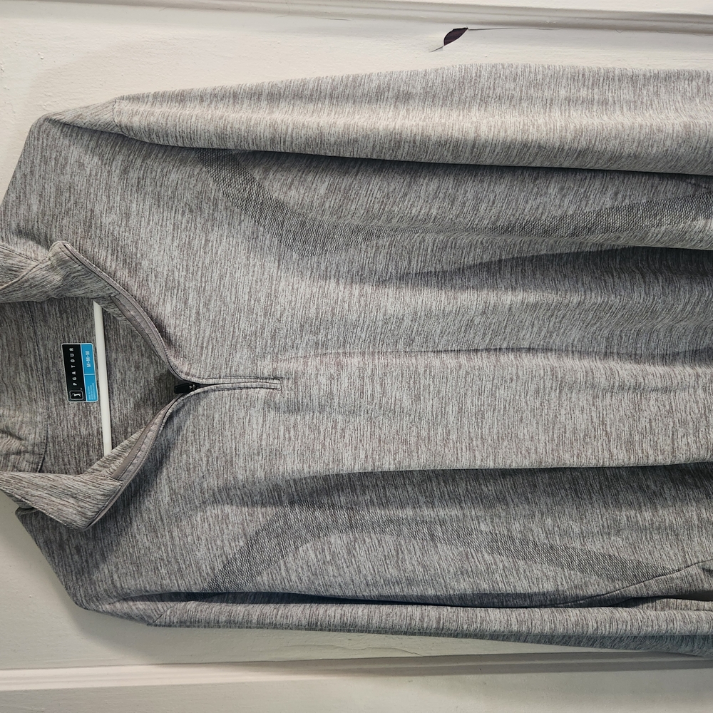 Men's Gray Quarter-Zip Sweater